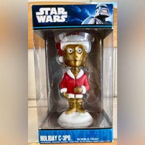 2010 Star Wars Holiday C-3PO Santa Bobble-Head